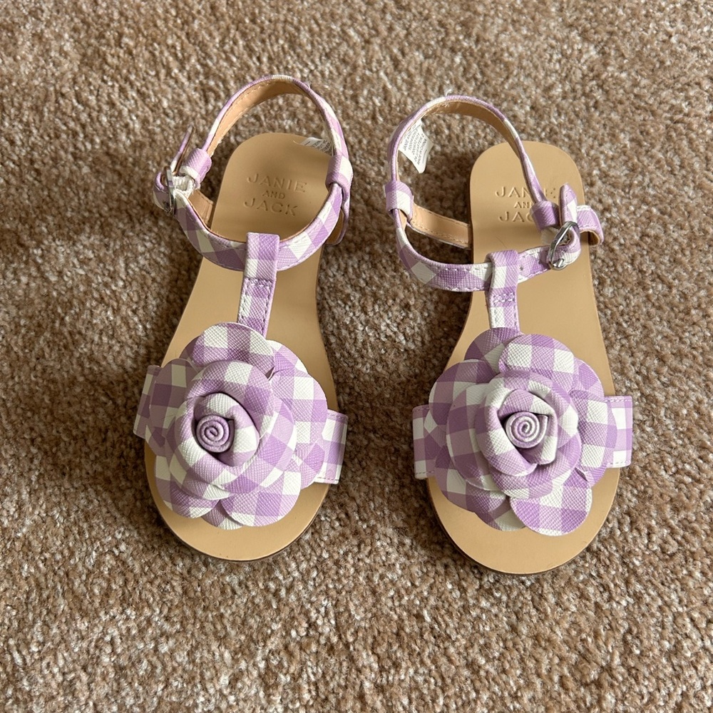 Janie and Jack Kids Purple Sandals